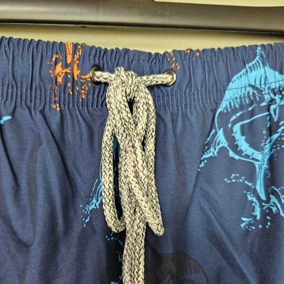 Rainforest Men's Catch Quick Dry Swim Trunks, Swordfish Navy Bering Sea - Picture 7 of 16